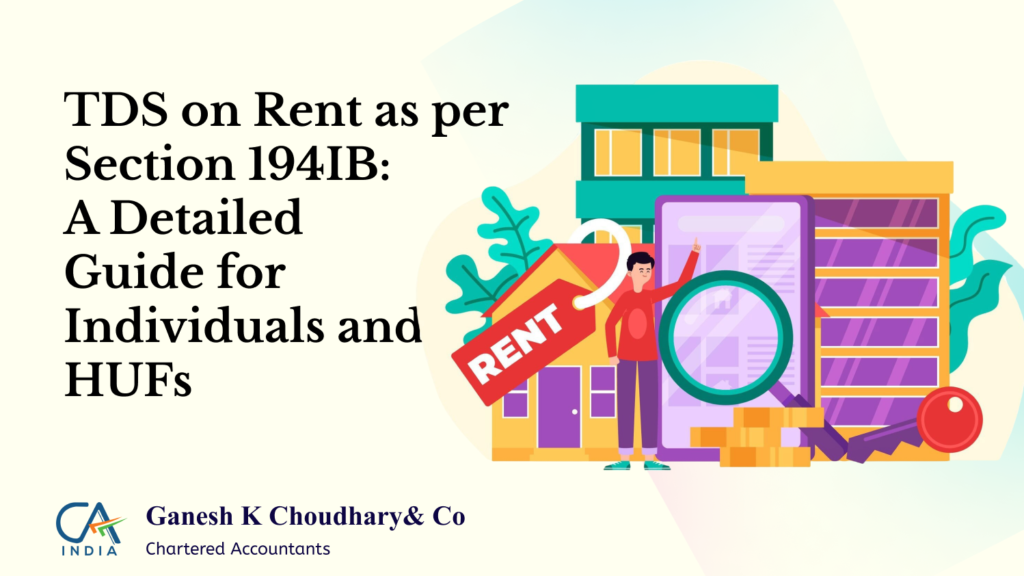 TDS on Rent Section 194IB: Tax Deduction on Rent Payments